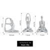 Nordic Minimalist Silver Thinker Sculpture for Home and Hotel Decor