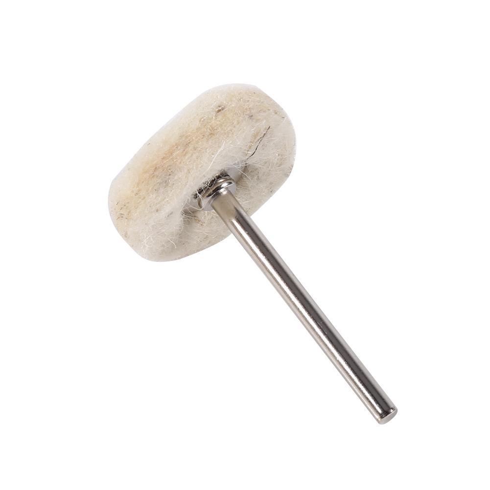 10 шт 25 мм шерстяной войлок полировка шлифовальная дрель шлифовальный круг щетки с ручкой для вращающегося инструмента