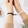 Love Magnet Couple Bracelets Set of 2 for Him and Her Braided Rope Friendship Jewelry