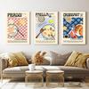 Food Pierogi Paella Pizza Stollen Taco Dolma Posters and Prints Wall Art Canvas Painting Nordic Kitchen Decoration