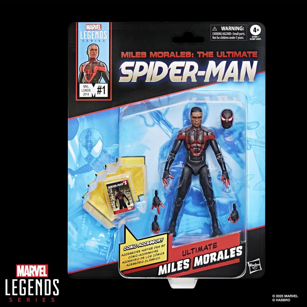 Hasbro MARVEL Marvel Legends Series Ultimate Miles Comic Replica коллекционная фигурка 15 см размер персонажа комикс G1591 аутентичный продукт