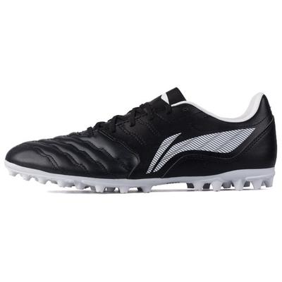 Li Ning MG Мульти-покрытие Натуральная Трава Синтетическая Кожа Амортизация, Износостойкие Футбольные Бутсы Унисекс Черные YSFU003-2