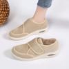 Fashion New Design Hook and Loop and  More Wide  Very Soft Comfortable Health Shoes for Walking and Diabetics for  Lady