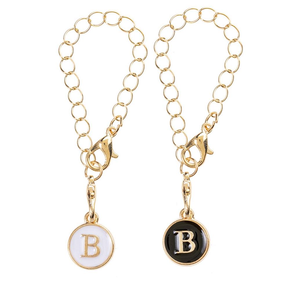 2 шт. аксессуары-подвески с буквами для чашки, цепочка с буквами имени для ручки, подвески в форме аксессуаров для брелка