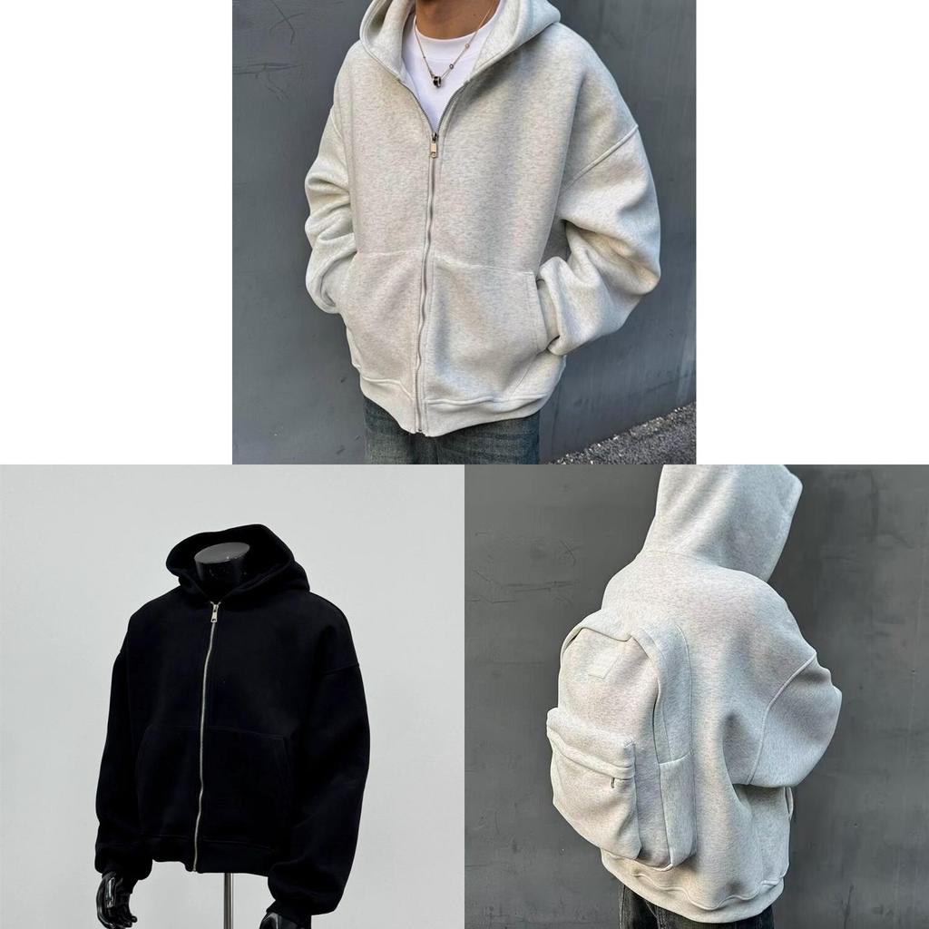 Casual Hoodie For Men With Backpack Design And Polyester Fabric For Everyday Wear