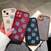 Soft Silicone Square Ladder Printing Pattern Phone Casing Full Cover Camera Shockproof Protection Rubber Case for Samsung