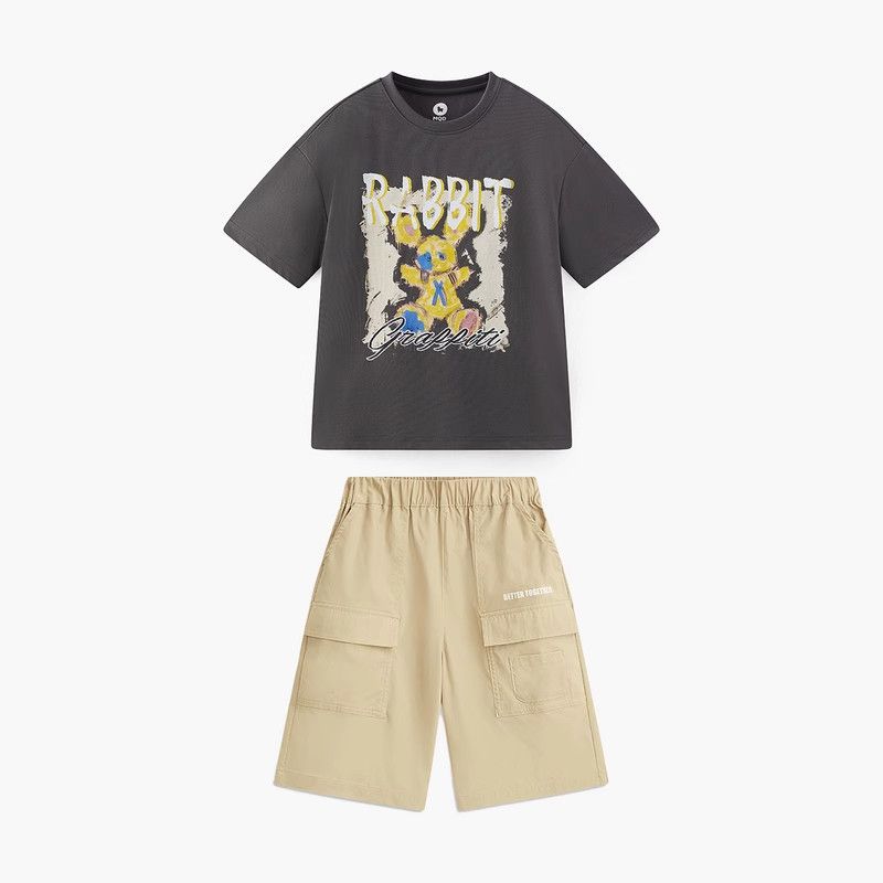 [Moisture-Absorbing and Quick-Drying] Mqd Kidsren's Short-Sleeved T-Shirt Summer New Clothing for Boys and Girls, Short-Sleeved Tops