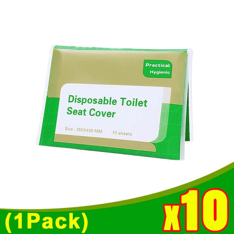 100-10 шт одноразовые чехлы для сидений унитаза разлагаемые чехлы для туалетных ковриков бумажные для портативных путешествий кемпинга отеля аксессуары для ванной комнаты