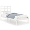 VidaXL Bed Frames White Solid Wood 90x190 Cm Single 3105436