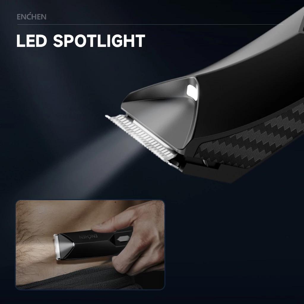 Xiaomi Электрический триммер для волос на теле ENCHEN Spark 2, бритва с безопасными для кожи лезвиями