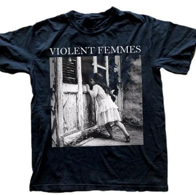 Футболка Violent Femmes 90-х годов Редкая 100% Хлопок Мужские Футболки Топ
