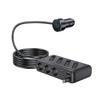Универсальный USB-преобразователь питания для автомобиля с быстрой зарядкой, 3 порта, ABS, для одновременной зарядки устройств и быстрой передачи энергии