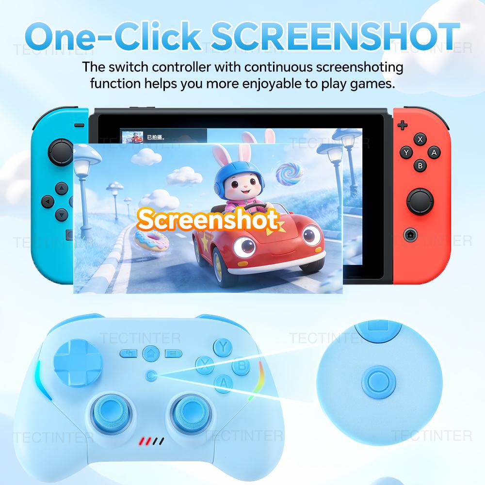 Беспроводной контроллер для Nintendo Switch 2/Switch 1 Геймпад для PS3/PS4/Android/PC/IOS Джойстик с эффектом Холла Игровые аксессуары