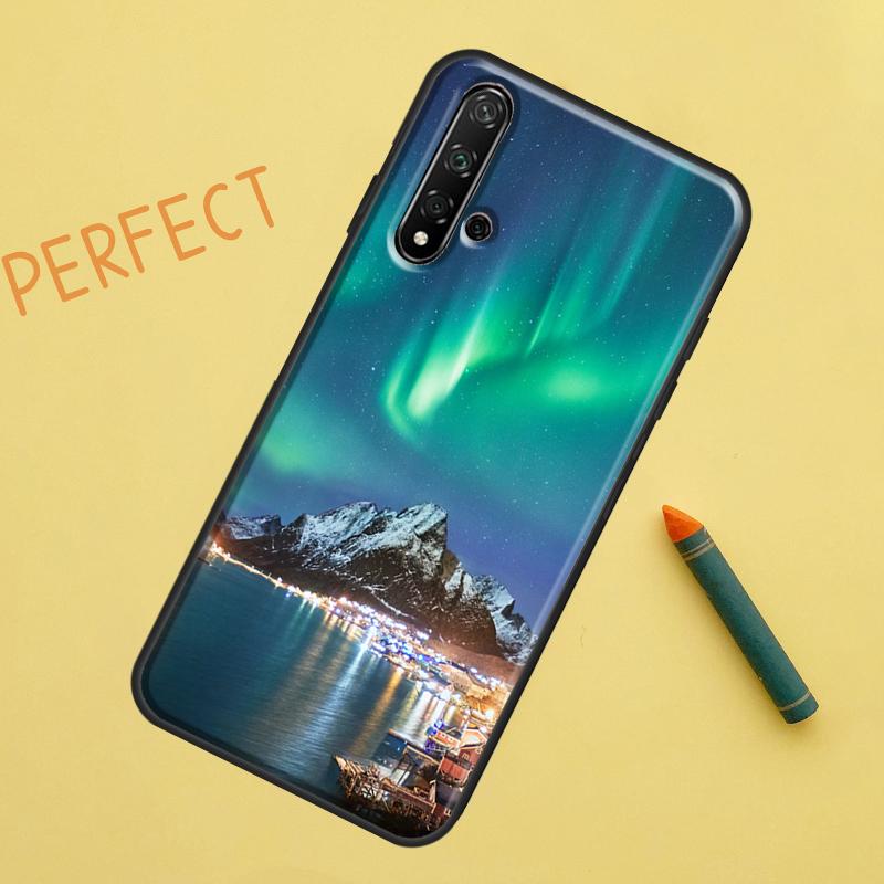 Northern Lights Case For Huawei Nova 9 10 SE 11i 8i 7i 3i Nova 5T Y60 Y61 Y70 Y90 P20 P30 P40 Lite P60 Pro