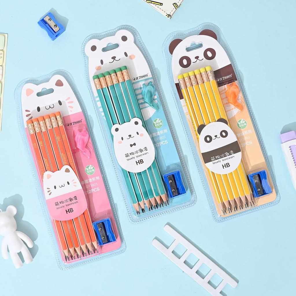 First Grade Bamboo Pencil - Children's Stationery with Suction Card