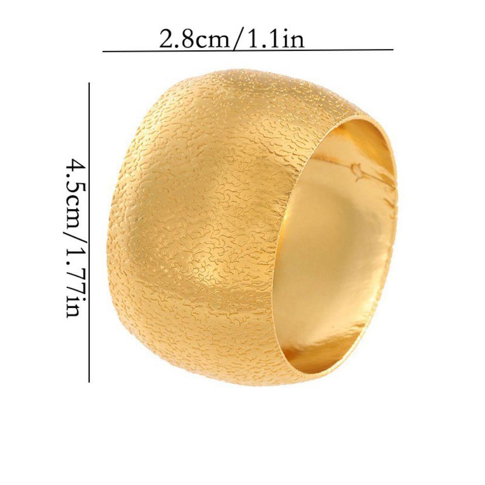 12Pcs Iron Metal Napkin Rings Gold Color Table Napkin Rings Premium Serviette Rings Wedding