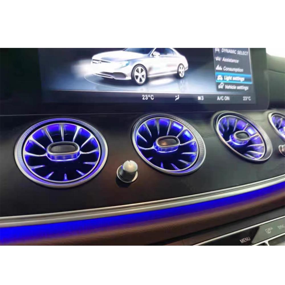 Для Mercedes Benz E-class W213 автомобильный фонарь окружающего света спереди и сзади с атмосферной лампой автомобиля 64 цвета 2016-2020