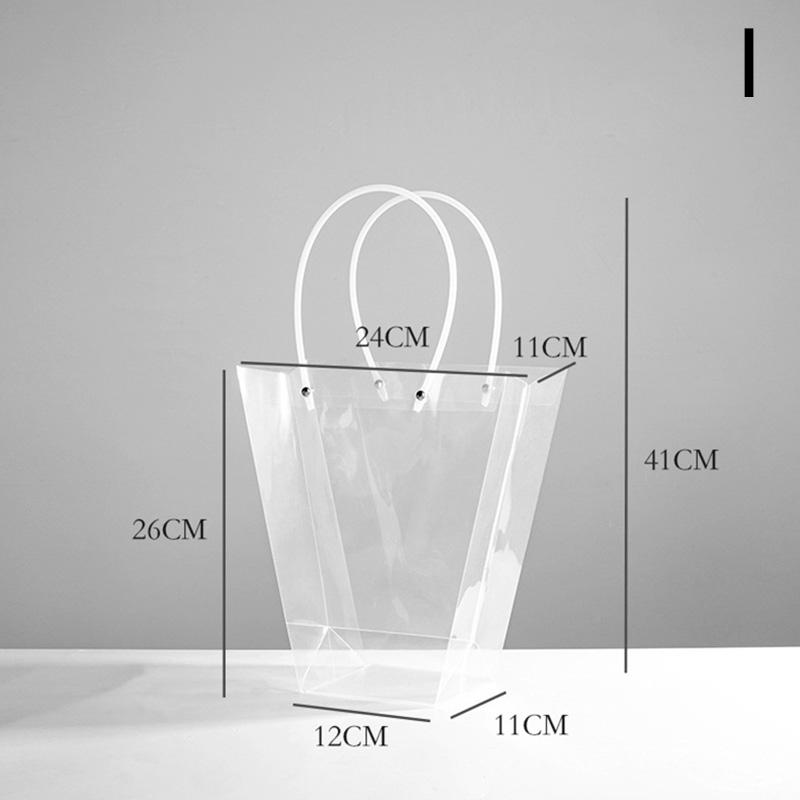 Прозрачные пакеты из ПВХ, сумки, подарочные пакеты, цветочные пакеты, упаковочные пакеты, подарочные пакеты, флорист, цветочный материал