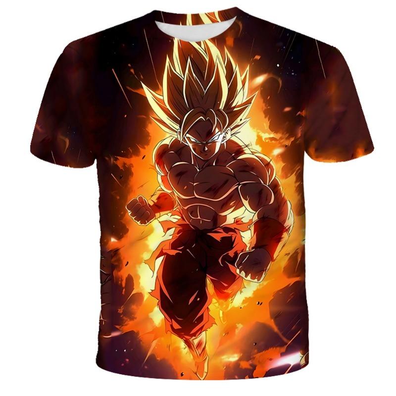 Японское Аниме Dragon Ball Z 3D Печать Маджин Веджета Принц Саянов Бой Травма Манга Футболка Детская Взрослая Косплей Топы Одежда