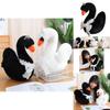 Adorable White And Black Plush Swan Stuffed Animal Doll For Home Decoration And Gift Giving