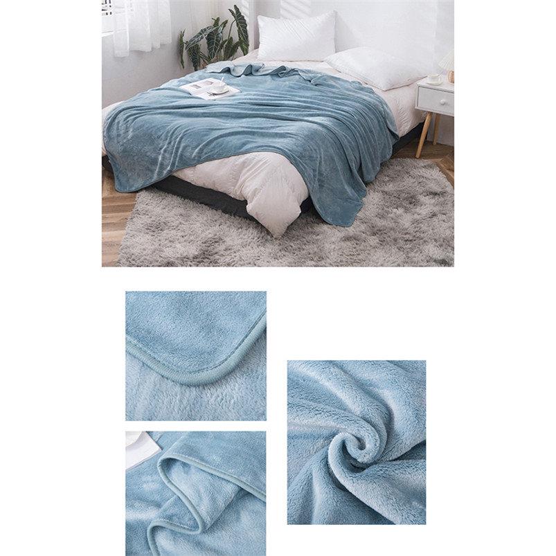 Beds Cover Mat Soft Flannel Blanket Cover Blankets Plush Thicken Car Bed Children Blanket