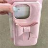 INS Креативный Глянцевый Чехол для Телефона с Бантом-Мылом Для iPhone 17 Promax 16 15 13 14 12 Pro Max Конфетный Цвет Мягкая Накладка Ударопрочный Корпус