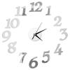 27inch Nordic Wall Clock Dining Restaurant Cafe Decorative Wall Mirror Sticker Acrylic Face Silent Clocks Living Room Decoration