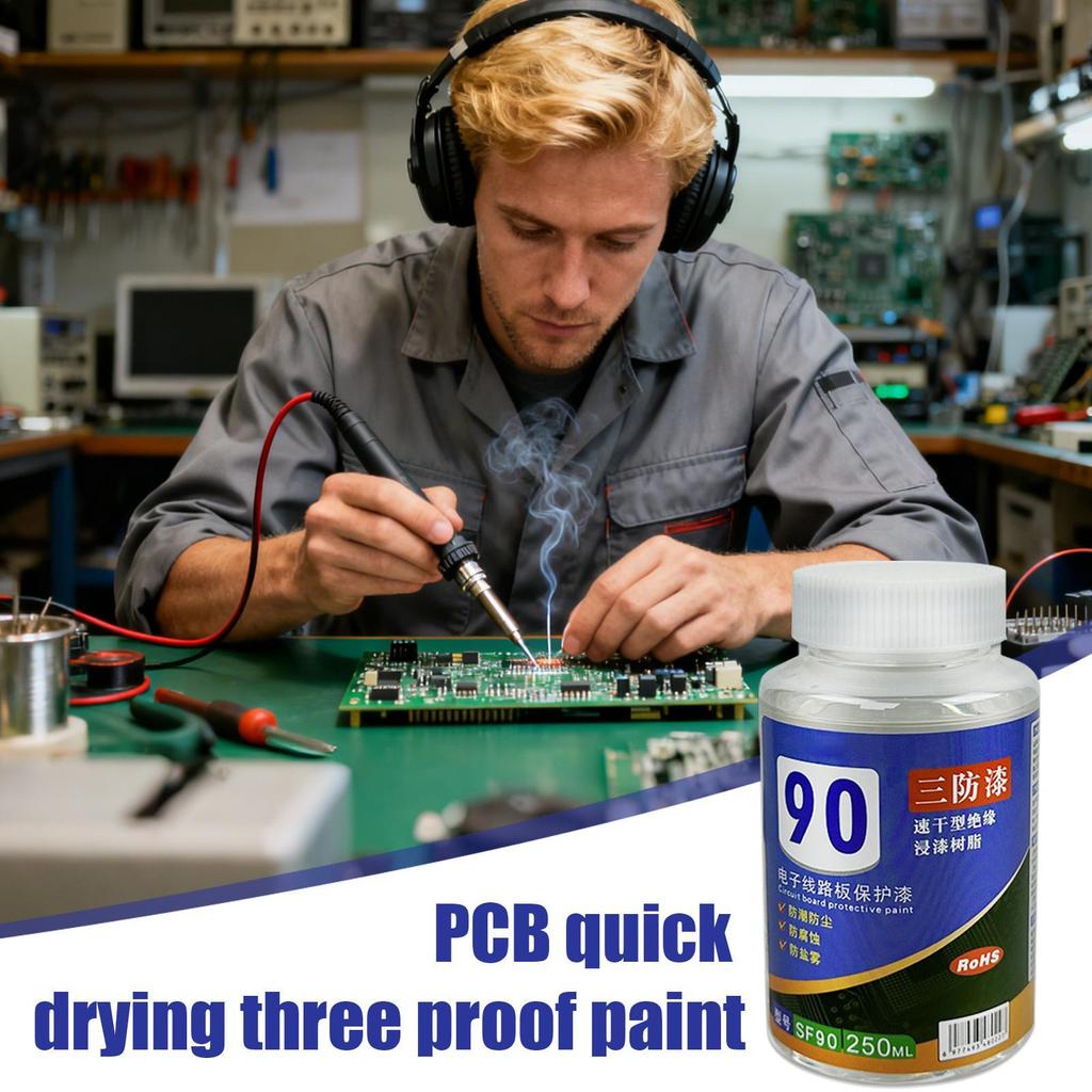 100 мл Прозрачное защитное покрытие для печатных плат, PCB, светодиодов, автомобильной электроники, водостойкая защитная краска для ремонта