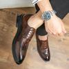 Autumn Men Dress Shoes Fashion Leather Lace -Up Men 'S Casual Shoes British Style Business Office Footwear Formal Shoes Man