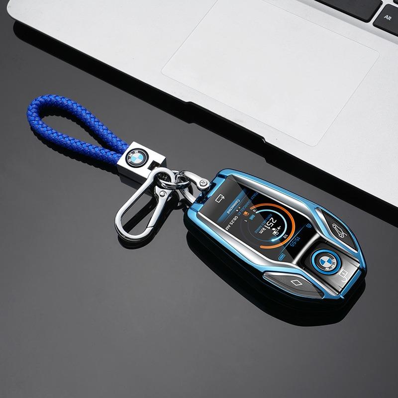 BAGG9 Car Sticker Alloy New TPU Car Key Case Cover Shell Keychain For BMW 5 7 Series G11 G12 G30 G31 G32 I8 I12 I15 G01 G02 G05 G07 X3