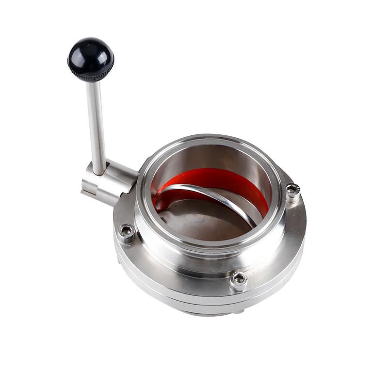 Manual Stainless Steel Hygienic Quick-Clamp Butterfly Valve
