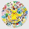 50-Piece Pokemon Graffiti Style Anime DIY Stickers for Kids' Phone Cases & Luggage