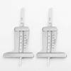 2pcs Precise Measurement Steel Tire Depth Ruler Vehicle Tread Wear Indicator  For Car Inspection