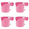 Держатель для чашки для бассейна без перфорации, стеллаж для хранения в бассейне, многоразовый держатель для напитков (розовый)