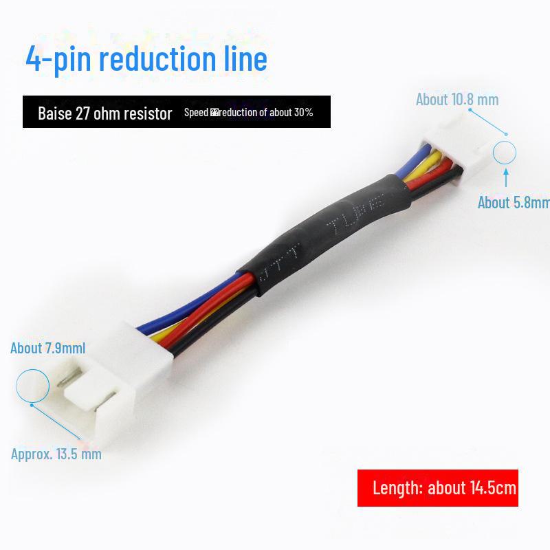 4-контактный удлинительный кабель ШИМ для управления скоростью вращения вентилятора корпуса ЦП