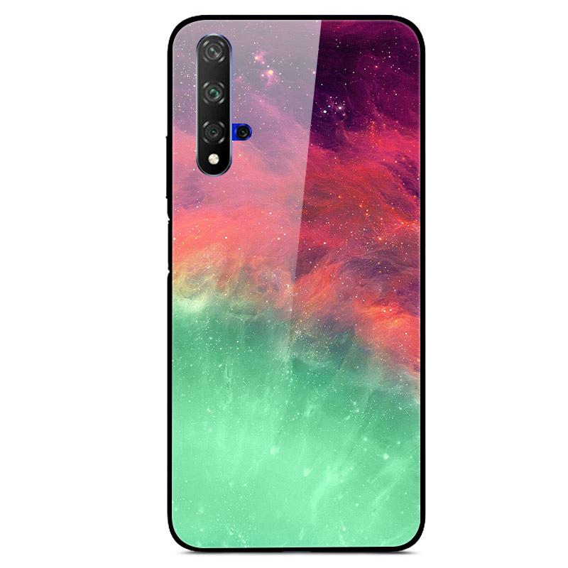 For Huawei Nova 5T Case Tempered Glass Cover 3D Cat Printing Case For Huawei Nova 5T 2019 5 T Phone Case For Huawei Nova5T Cover