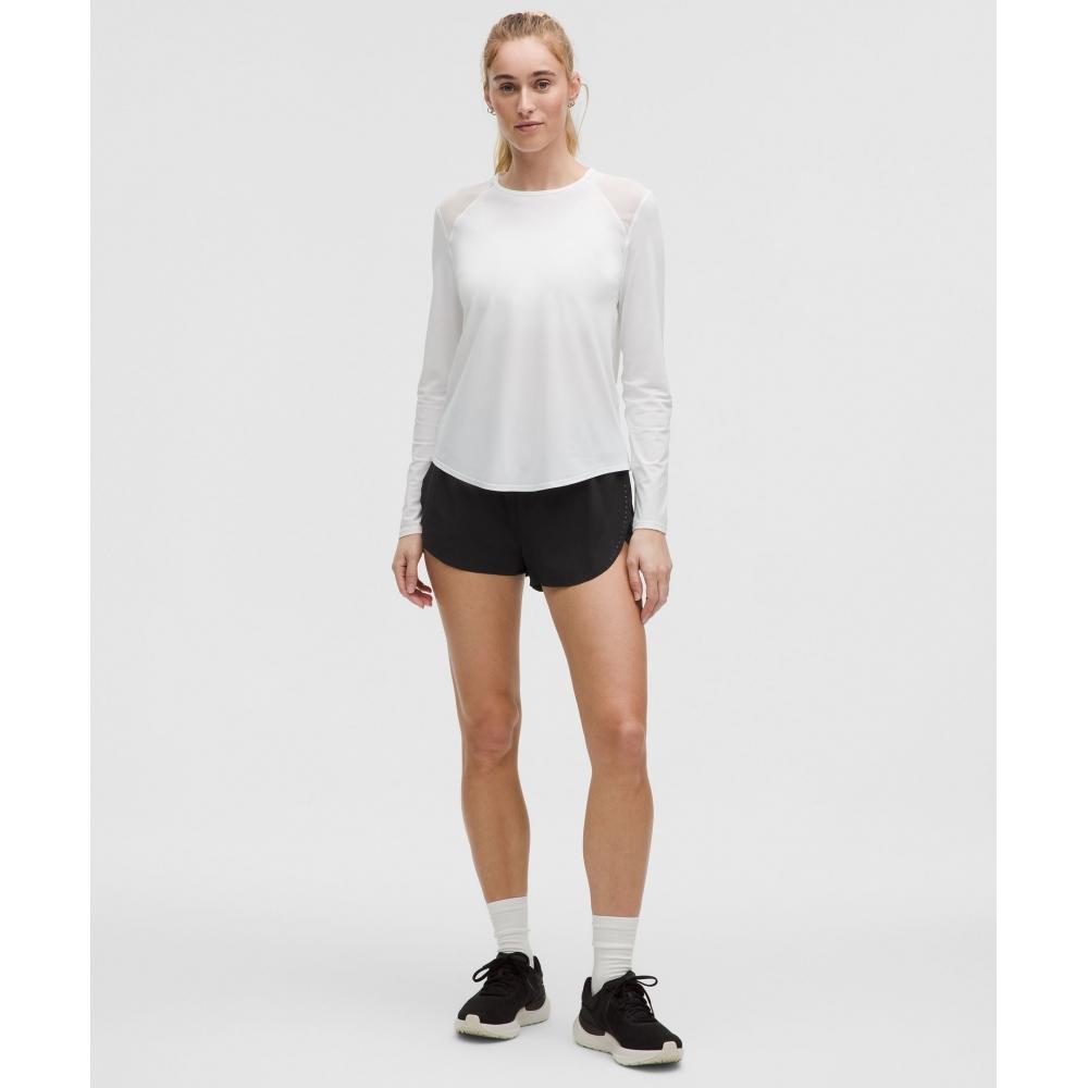 Lululemon Fast And Free High Rise Classic Fit Split Short 3  Black