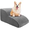 Curved Dog Stairs Ramp for High Beds and Sofa Climbing Pet Steps Nonslip Sponge Filling for Small Dogs and Cat