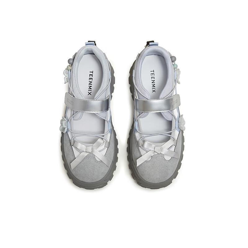 TEENMIX Ballet Sport Mary Jane Shoes Thick Sole Height Increasing Women's Casual Low-Cut Flats