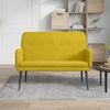 351420 vidaXL Bench Yellow 108x79x79 Cm Velvet