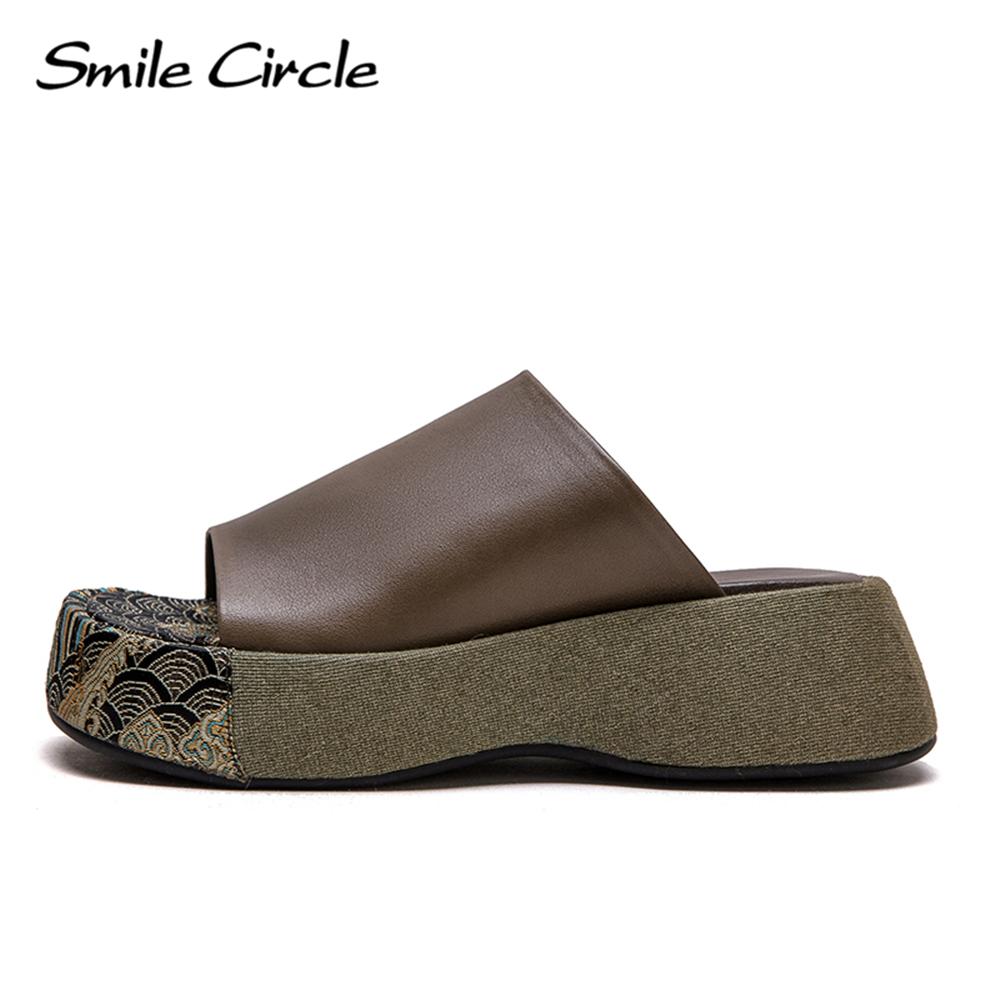 Новые летние тапочки на толстой подошве с открытым ртом в стиле ретро, ​​уличные тапочки в стиле кантри, модная кожаная женская обувь для отдыха