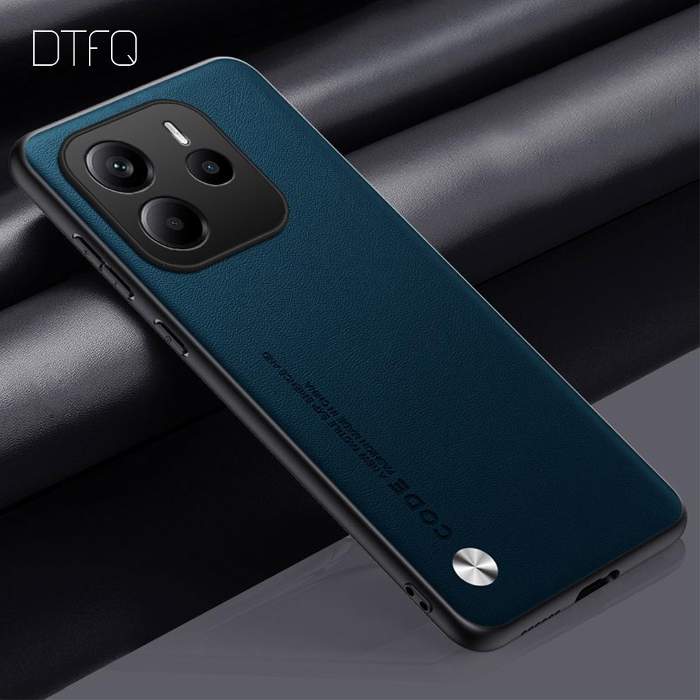 Для Redmi Note 14 5G чехол кожаный узор задняя крышка Coque Funda противоударный роскошный кожаный чехол для Redmi Note 14 5G Global