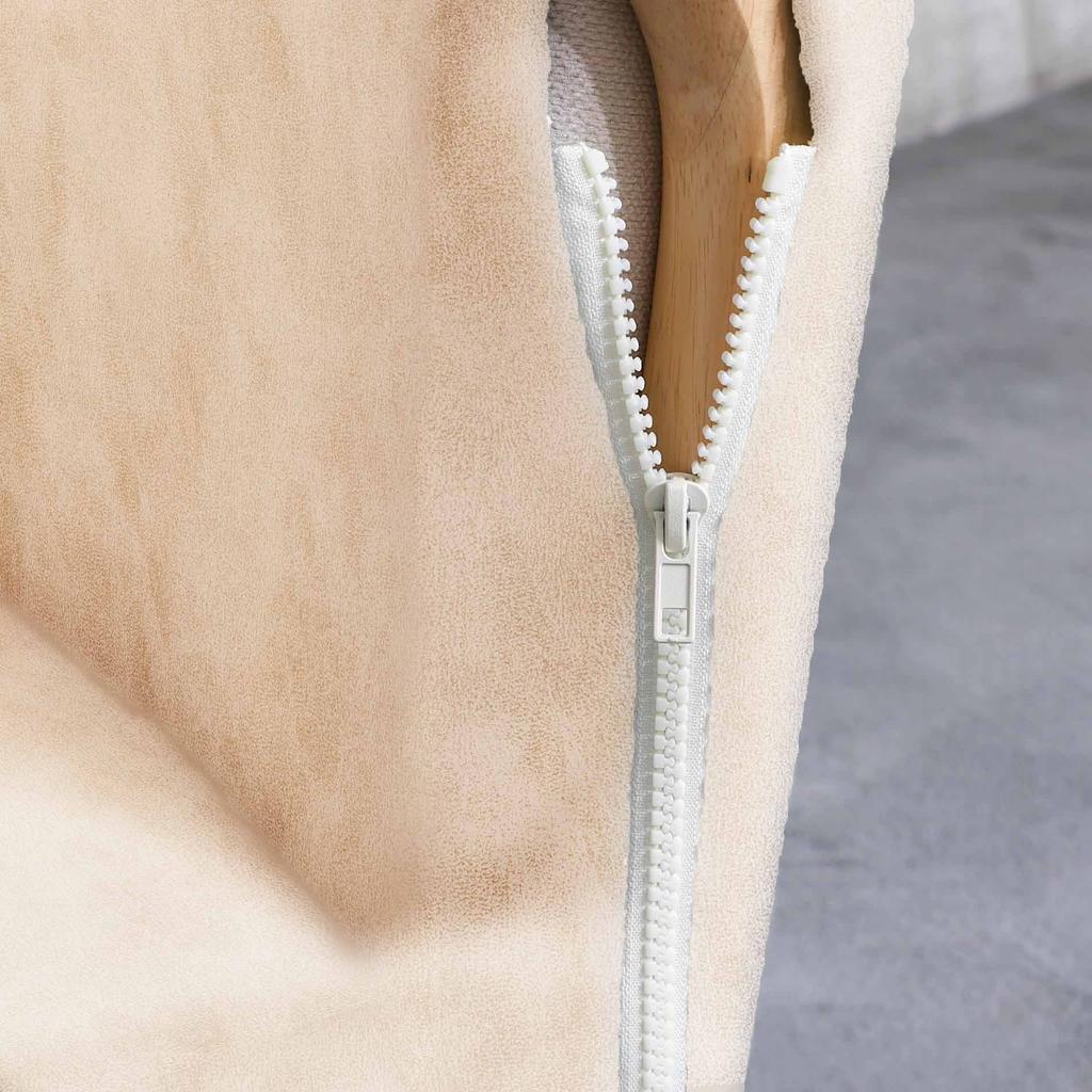 Finka Armchair Cover, Cream Beige, Thick Velvet