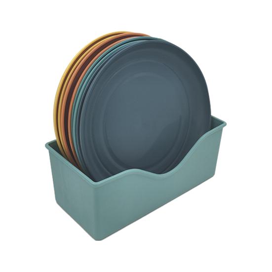 8 шт. легкие пластиковые тарелки, небьющиеся многоразовые обеденные тарелки, которые можно мыть в посудомоечной машине, красочные тарелки