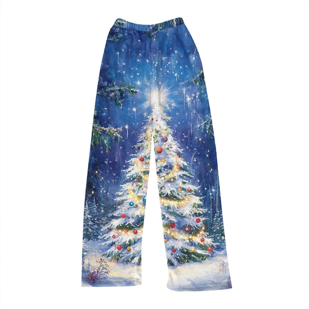 Женские зимние клетчатые брюки, длинные брюки, спортивные брюки