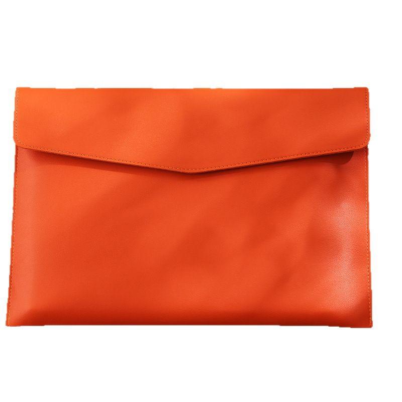 A4/A5 PU Leather Magnetic Document Bag - Large Capacity Storage for Business and Office.