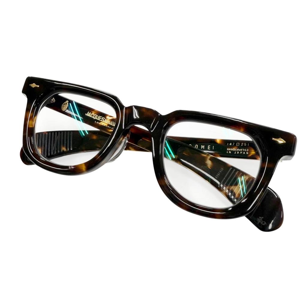 Great JACQUESMARIEMAGE Glasses VENDOME Clear brown mens JMMVERX-3T Used