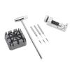 9Pcs Silver Watch Movement Holder Stand Mini Hammer & Punch Pin Set  Watch Link Pin Removal
