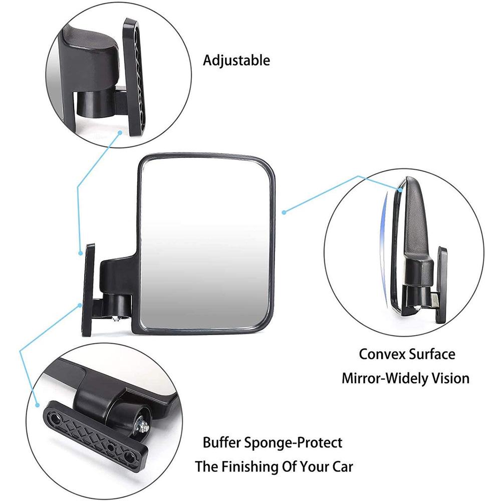 Folding For Golf Carts Club Car Side View Mirror Side Mirrors Golf Cart Mirrors Rearview Mirror