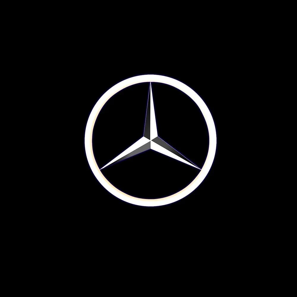 Для Mercedes Benz 2 шт. Наклейка на дверь автомобиля Световой проектор LED «Добро пожаловать» Для Mercedes Benz AMG GLC GLA GLE GLS GL W204 W176 W205 W